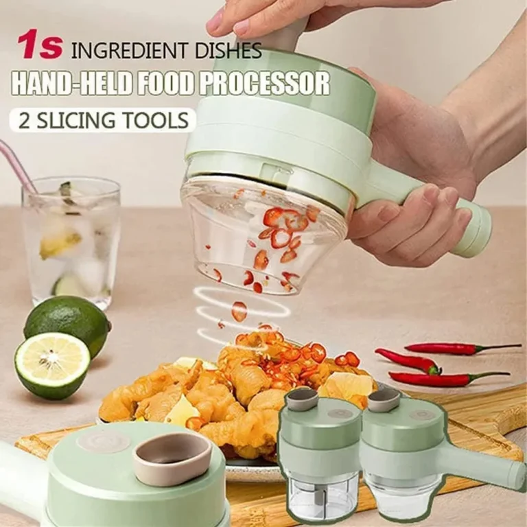 4 in 1 Portable Electric Vegetable Cutter in Pakistan