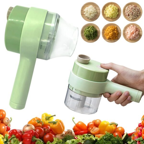 4 in 1 Portable Electric Vegetable Cutter in Pakistan
