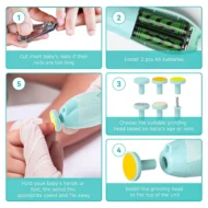 Gentle & Safe Baby Nail Trimmer with Light – Electric Nail Care Tool for Babies - Image 3