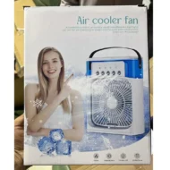 3-in-1 Portable Mini Air Cooler Fan with Humidifier & LED Light (10 Inch) - Image 4