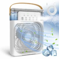 3-in-1 Portable Mini Air Cooler Fan with Humidifier & LED Light
